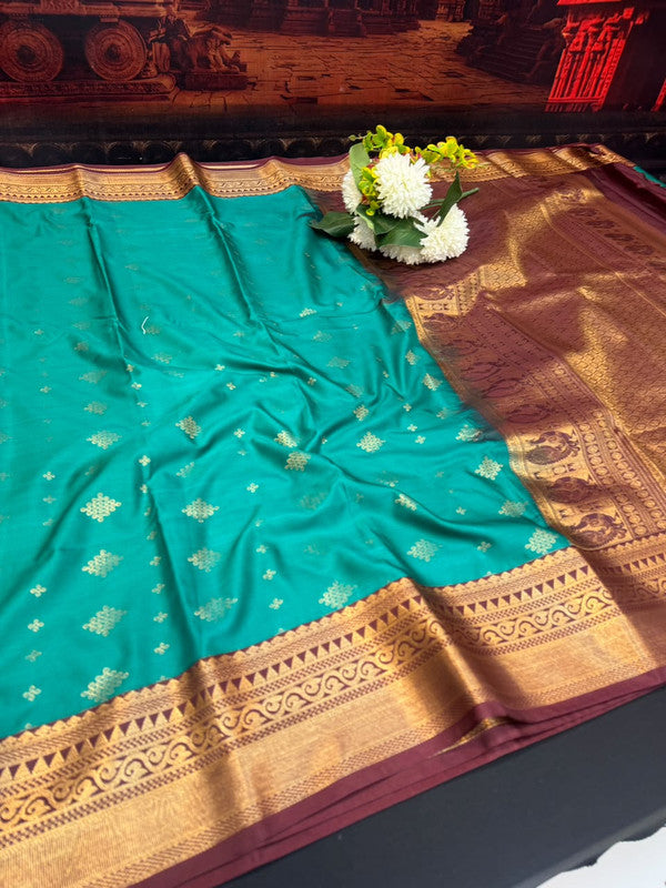 Offer Semi Silk Mild Damage Saree for Party Wear