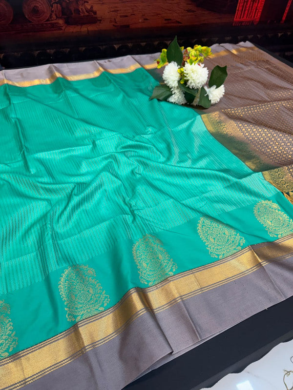 Offer Semi Silk Mild Damage Saree for Party Wear