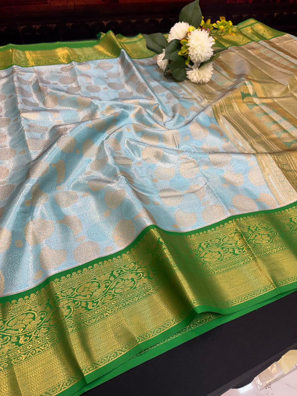 Offer Semi Silk Mild Damage Saree for Party Wear