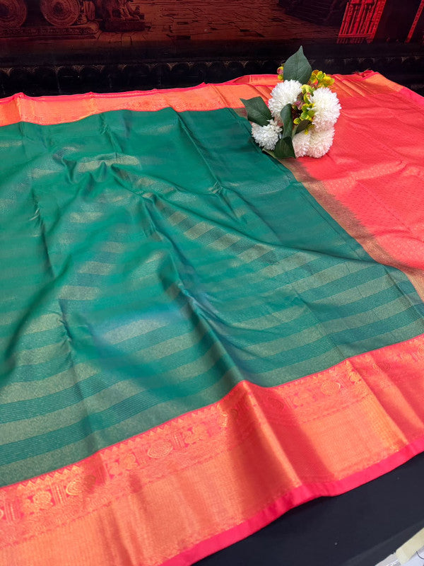 Offer Semi Silk Mild Damage Saree for Party Wear