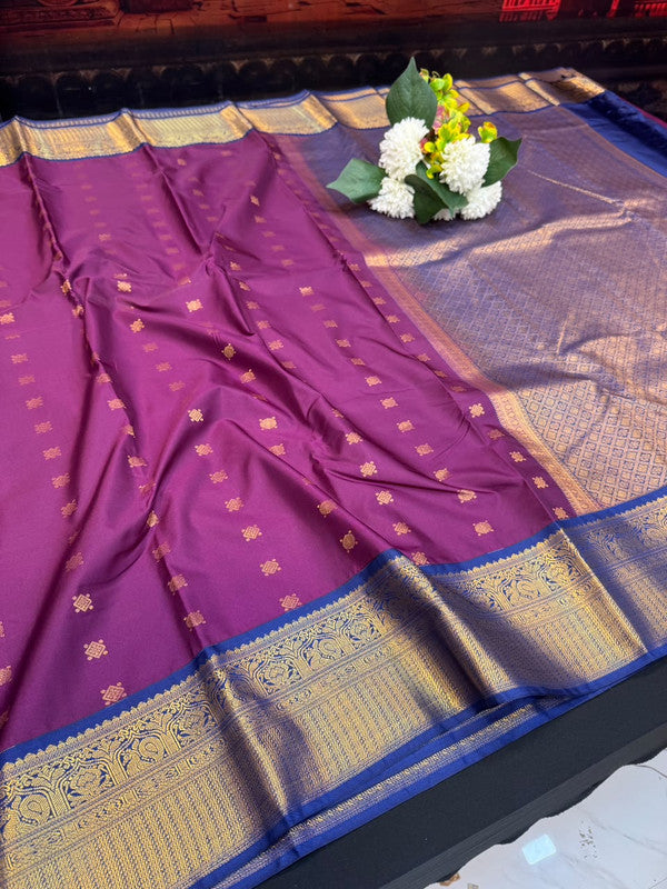 Offer Semi Silk Mild Damage Saree for Party Wear