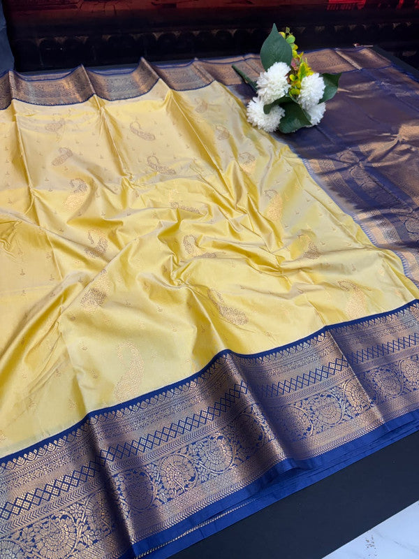 Offer Semi Silk Mild Damage Saree for Party Wear