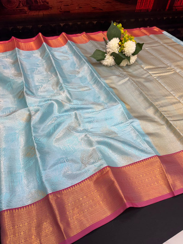 Offer Semi Silk Mild Damage Saree for Party Wear