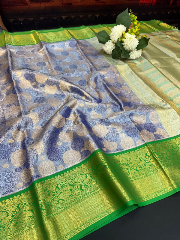 Offer Semi Silk Mild Damage Saree for Party Wear
