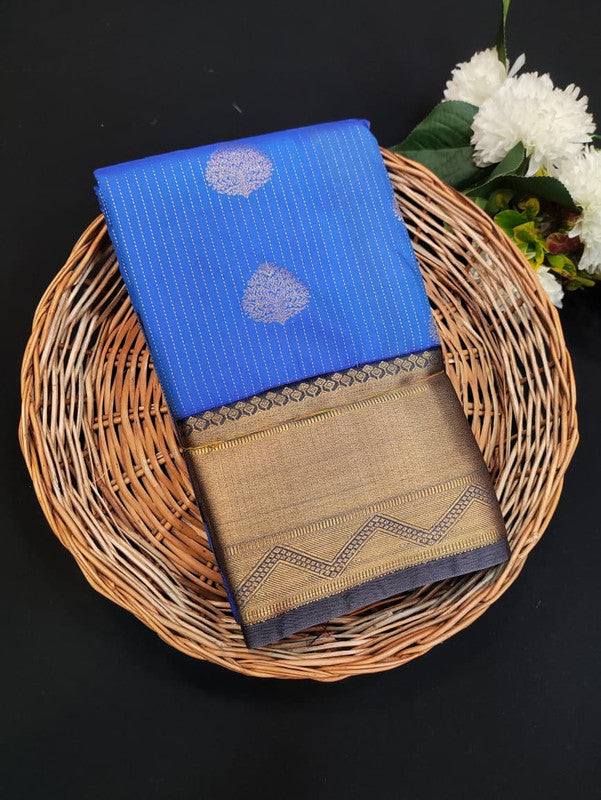 Offer Semi Silk Mild Damage Saree for Party Wear