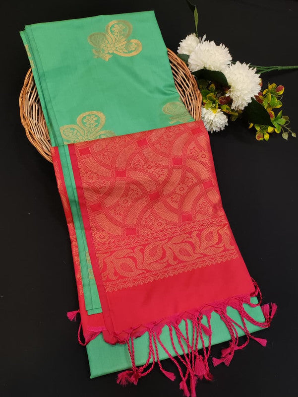 Offer Semi Silk Mild Damage Saree for Party Wear
