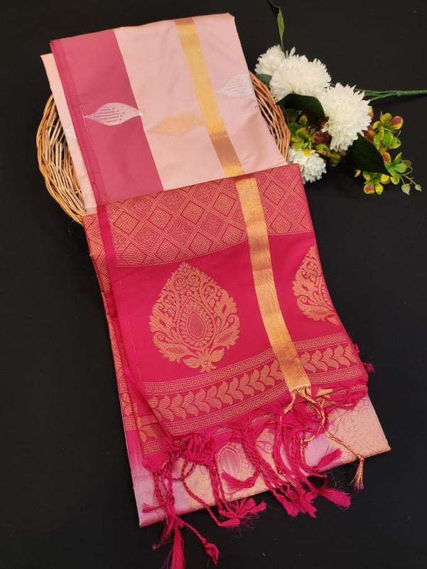 Offer Semi Silk Mild Damage Saree for Party Wear
