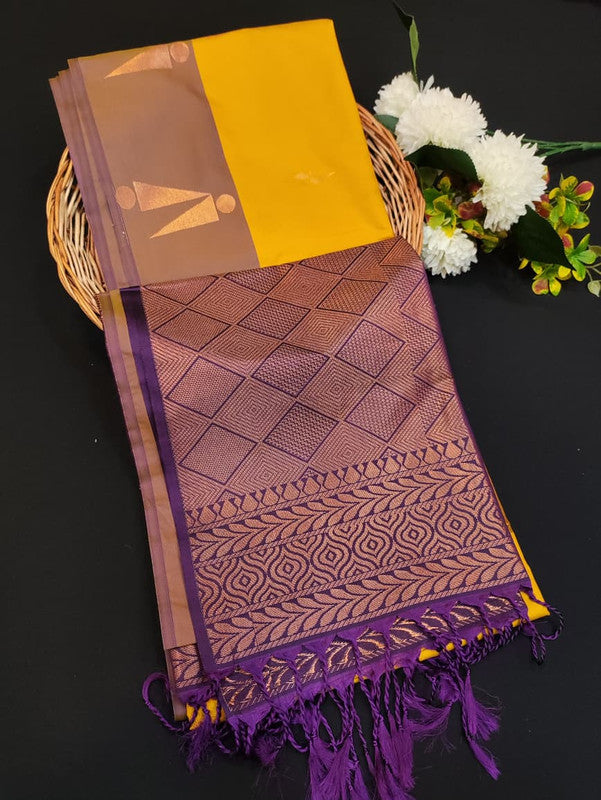Offer Semi Silk Mild Damage Saree for Party Wear