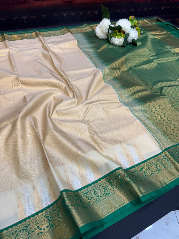 Offer Semi Silk Mild Damage Saree for Party Wear