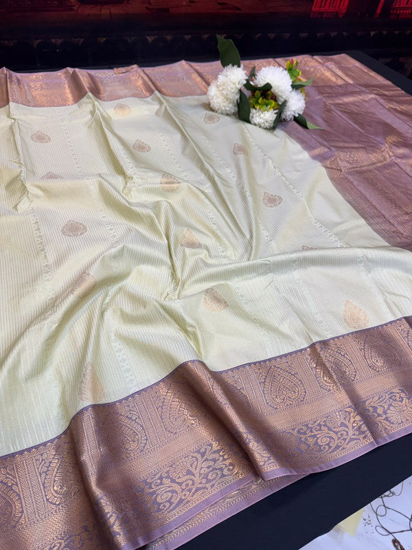 Offer Semi Silk Mild Damage Saree for Party Wear