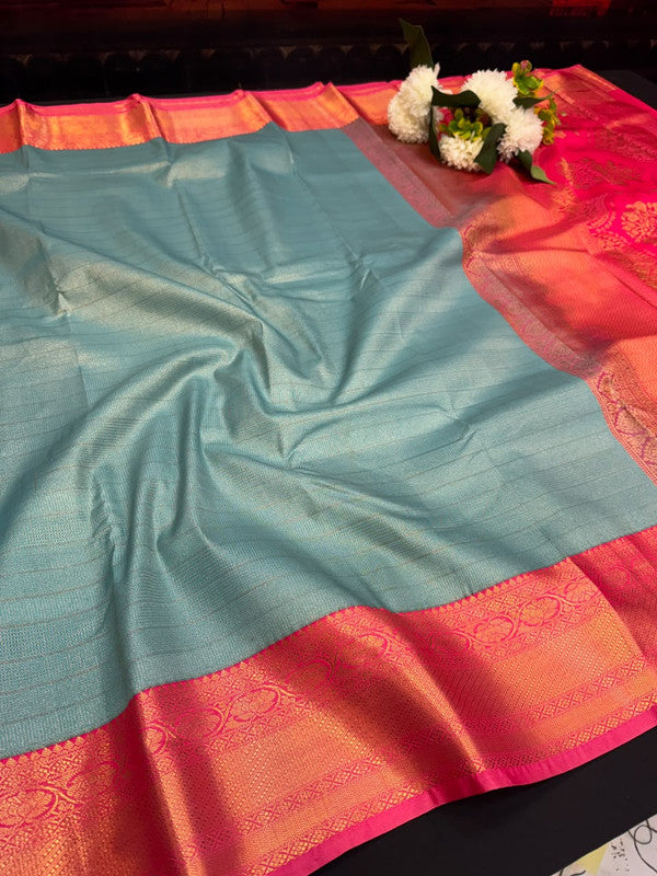 Offer Semi Silk Mild Damage Saree for Party Wear