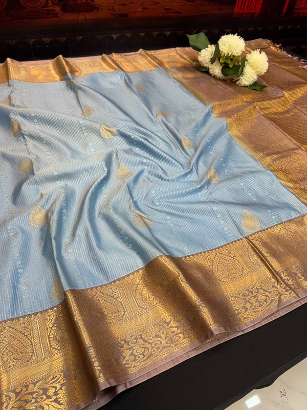 Offer Semi Silk Mild Damage Saree for Party Wear