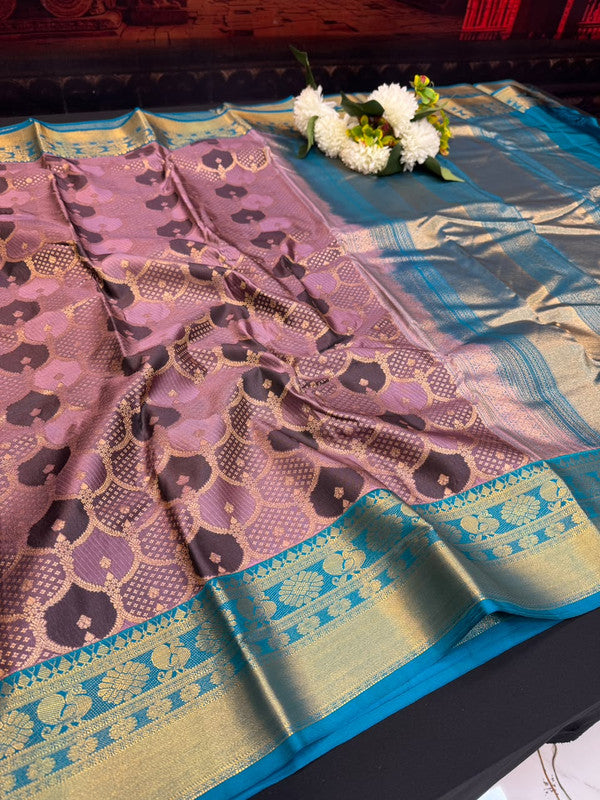 Offer Semi Silk Mild Damage Saree for Party Wear