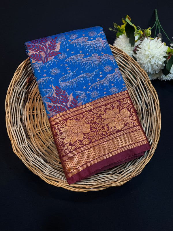 Luxury Rapier Saree with zari work for party wear