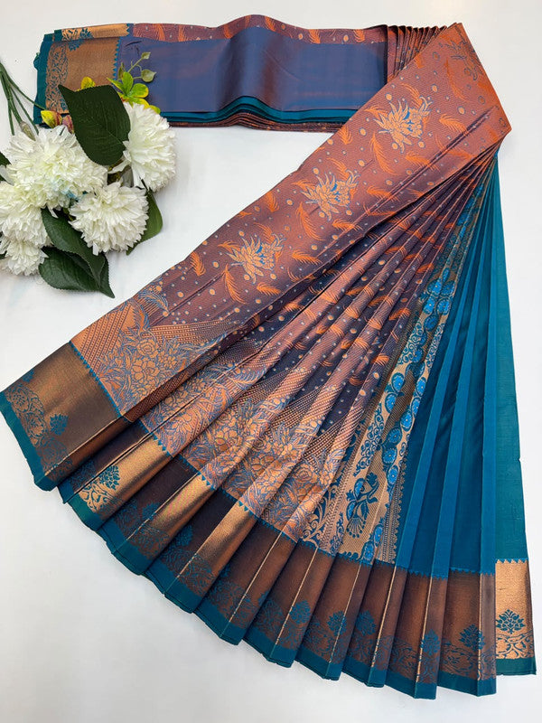 Luxury Rapier Saree with zari work for party wear