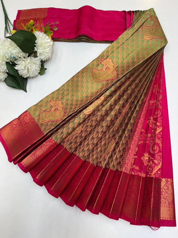 Luxury Rapier Saree with zari work for party wear
