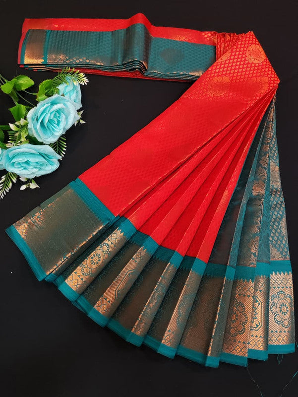 Avanthika Soft Silk Saree with zari work for festival wear