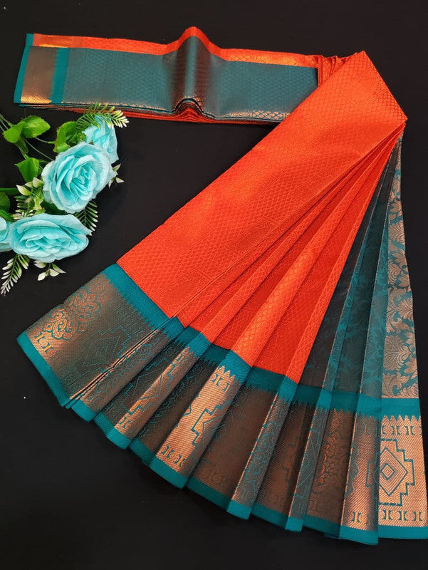 Avanthika Soft Silk Saree with zari work for festival wear