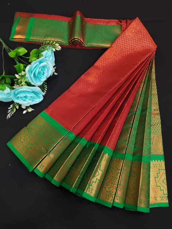 Avanthika Soft Silk Saree with zari work for festival wear