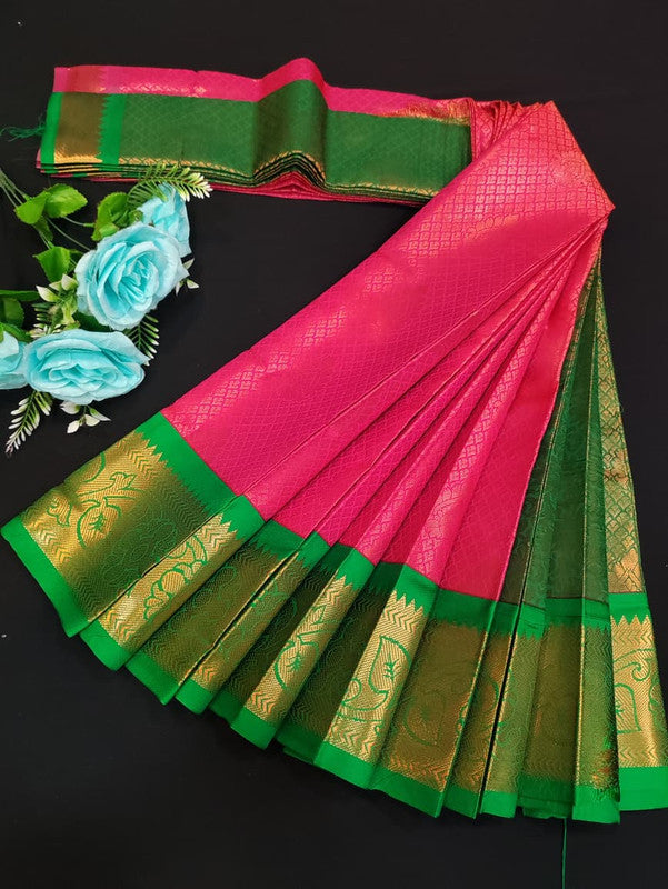 Avanthika Soft Silk Saree with zari work for festival wear