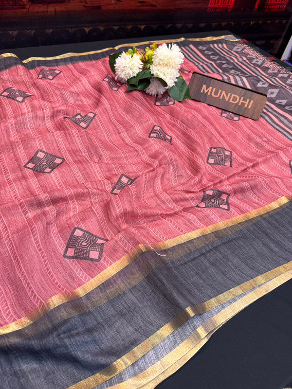 Rupam Digital Fancy Saree in premium fancy fabric for party wear