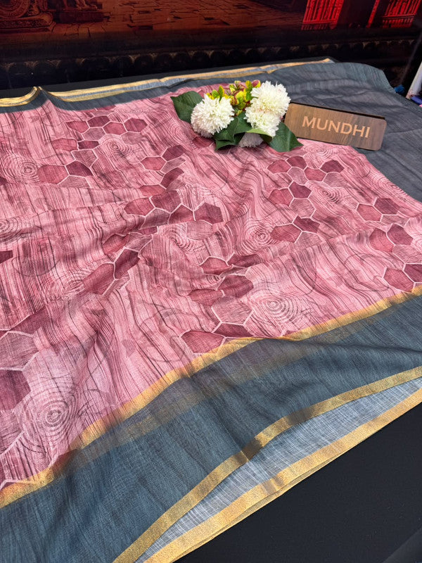 Rupam Digital Fancy Saree in premium fancy fabric for party wear