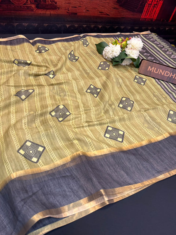 Rupam Digital Fancy Saree in premium fancy fabric for party wear