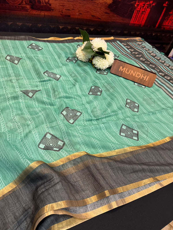 Rupam Digital Fancy Saree in premium fancy fabric for party wear