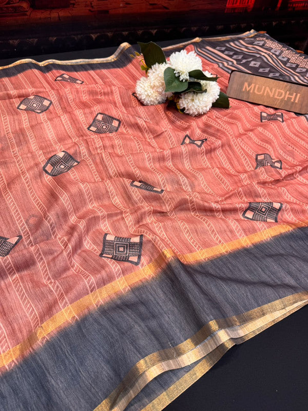 Rupam Digital Fancy Saree in premium fancy fabric for party wear
