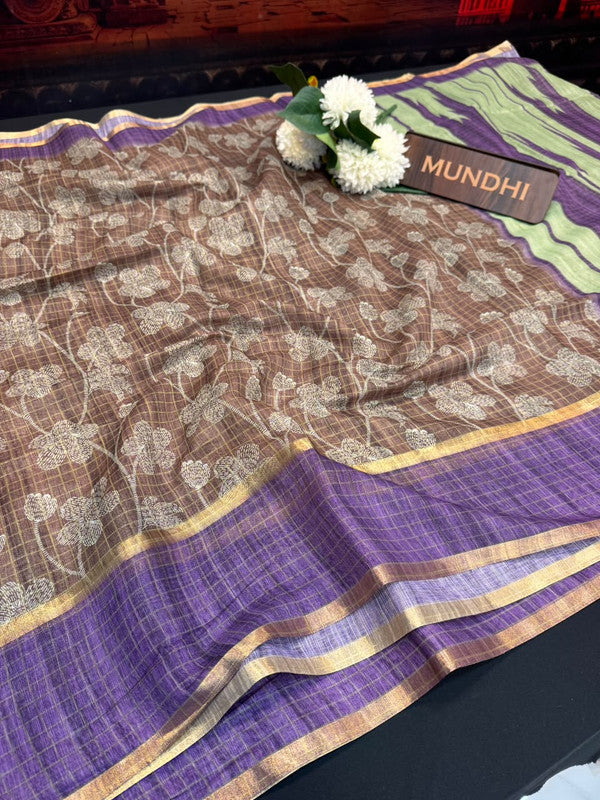 Rupam Digital Fancy Saree in premium fancy fabric for party wear