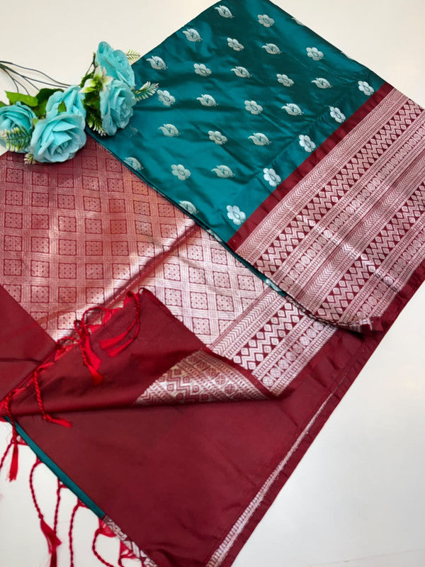 Priyanka Semi Pure Pattu Saree in Semi Silk for women