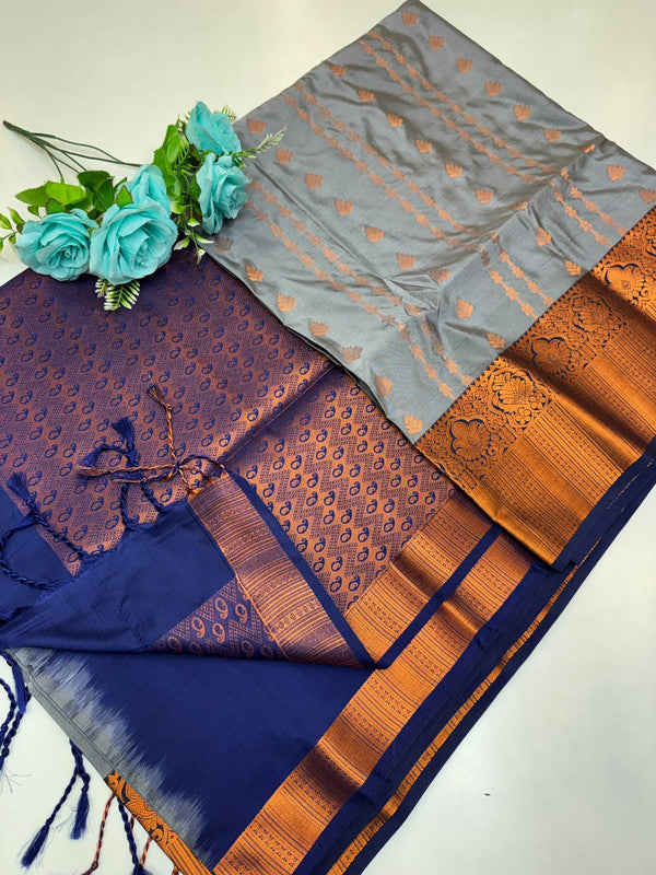Priyanka Semi Pure Pattu Saree in Semi Silk for women