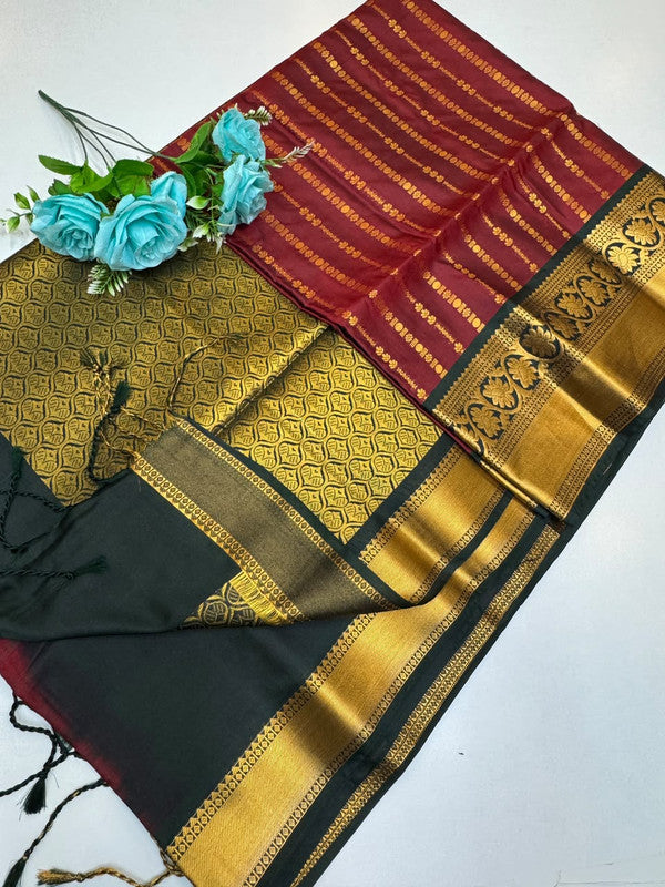 Priyanka Semi Pure Pattu Saree in Semi Silk for women