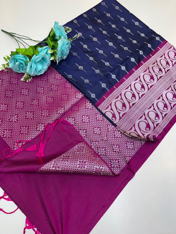 Priyanka Semi Pure Pattu Saree in Semi Silk for women