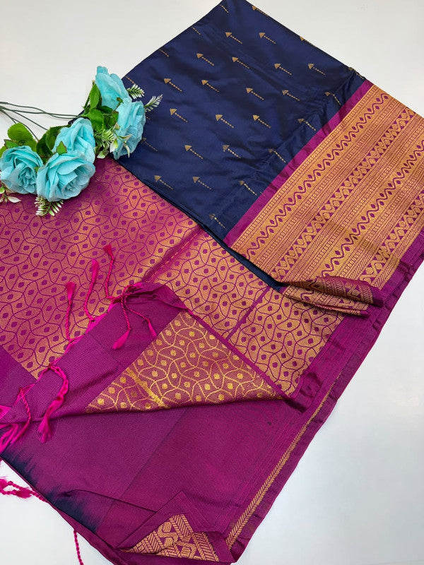 Priyanka Semi Pure Pattu Saree in Semi Silk for women