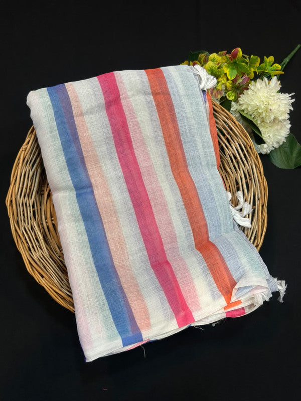 Post Card Cotton Saree in Fancy Cotton for Festival Wear
