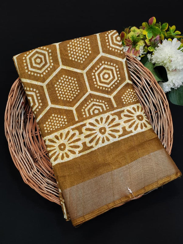 Fancy Saree for Party Wear with Plain Contrast Blouse