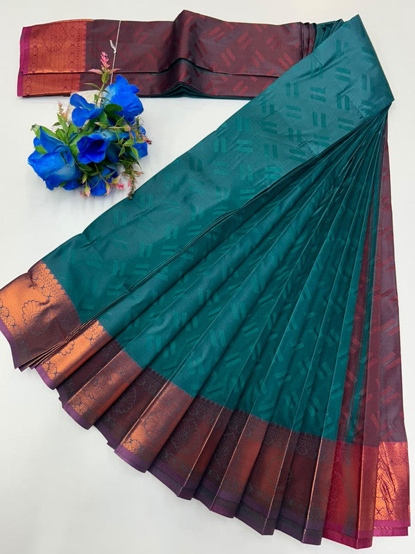 Premium Poontamil Soft Silk Saree with |Jacquard Blouse| PPC207 - Sri Sakthi Pugazh Tex - Premium Poontamil