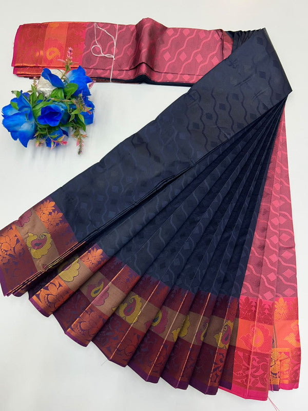 Premium Poontamil Soft Silk Saree with |Jacquard Blouse| PPC207 - Sri Sakthi Pugazh Tex - Premium Poontamil