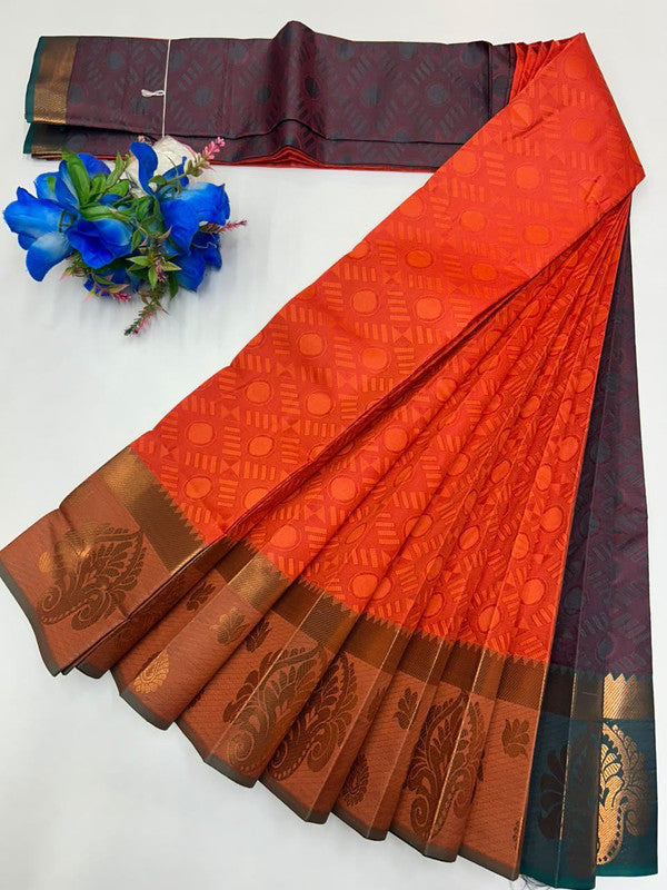 Premium Poontamil Soft Silk Saree with |Jacquard Blouse| PPC207 - Sri Sakthi Pugazh Tex - Premium Poontamil
