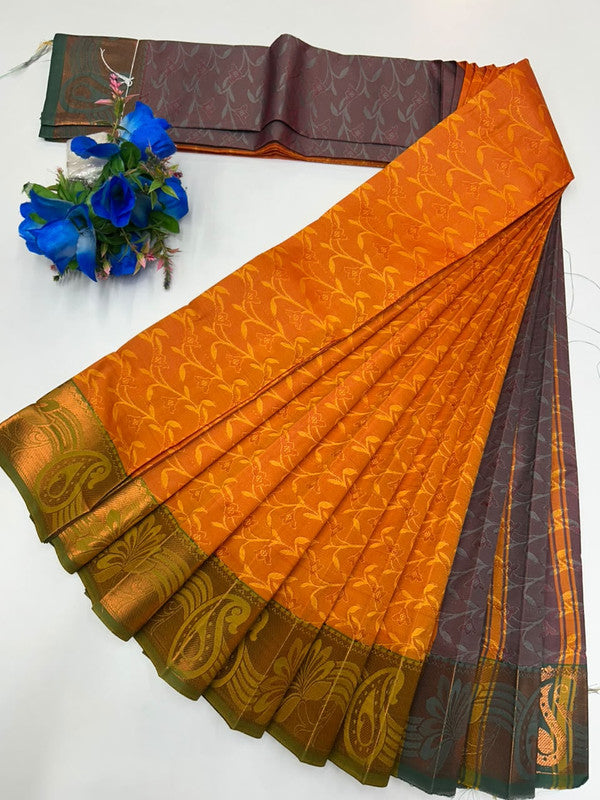 Premium Poontamil Soft Silk Saree with |Jacquard Blouse| PPC207 - Sri Sakthi Pugazh Tex - Premium Poontamil