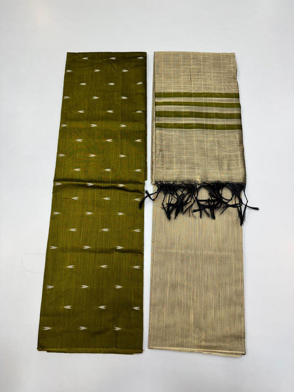 Chudithar Material in cotton fabric with elegant thread work for women
