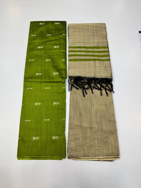 Chudithar Material in cotton fabric with elegant thread work for women