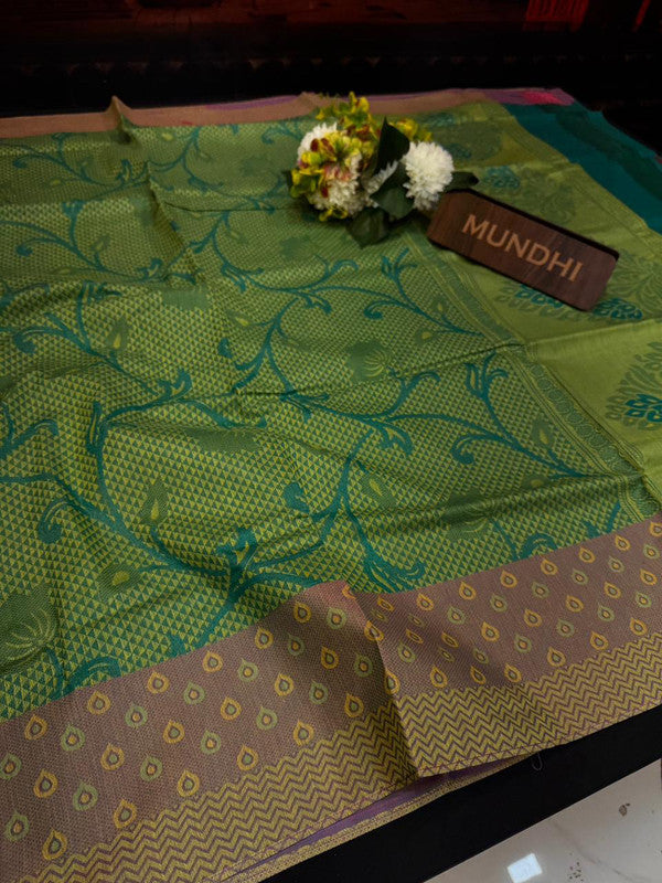 Summer Cool Cotton Saree in Cotton Type Fabric for Wedding Wear