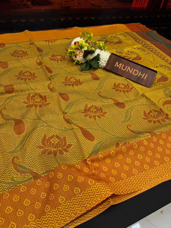 Summer Cool Cotton Saree in Cotton Type Fabric for Wedding Wear