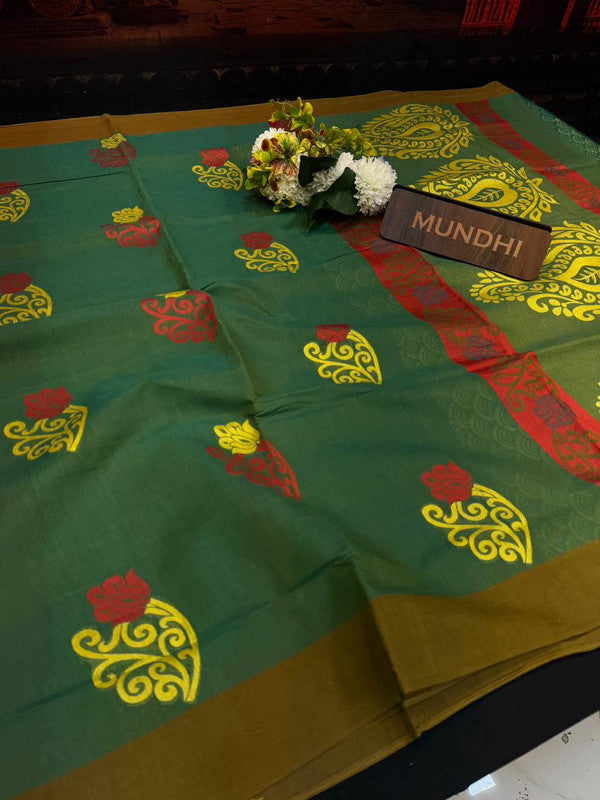 Summer Cool Cotton Saree in Cotton Type Fabric for Wedding Wear
