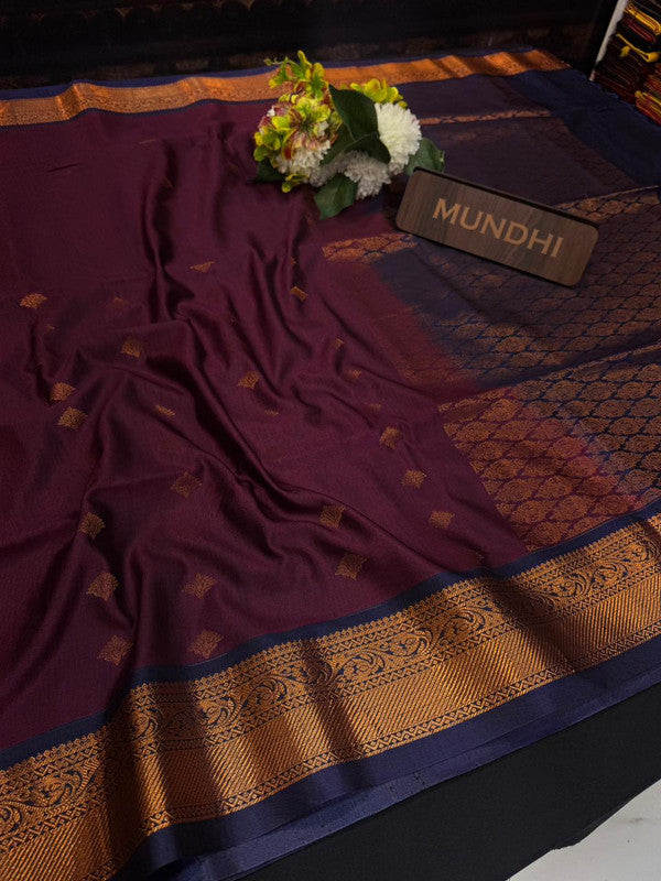 Slub Silk Saree with Zari Work for Weddings