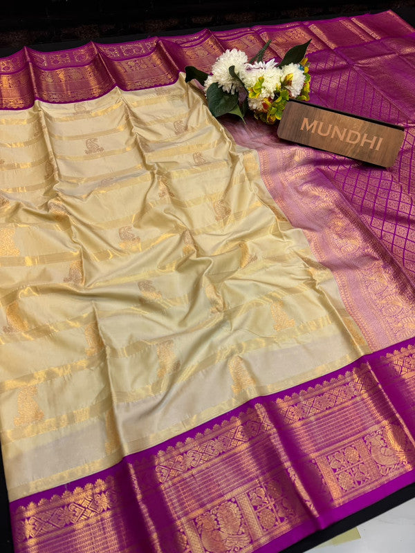 Vennila Semi Silk Saree | Zari Work | VNN174 - Sri Sakthi Pugazh Tex - Semi Silk