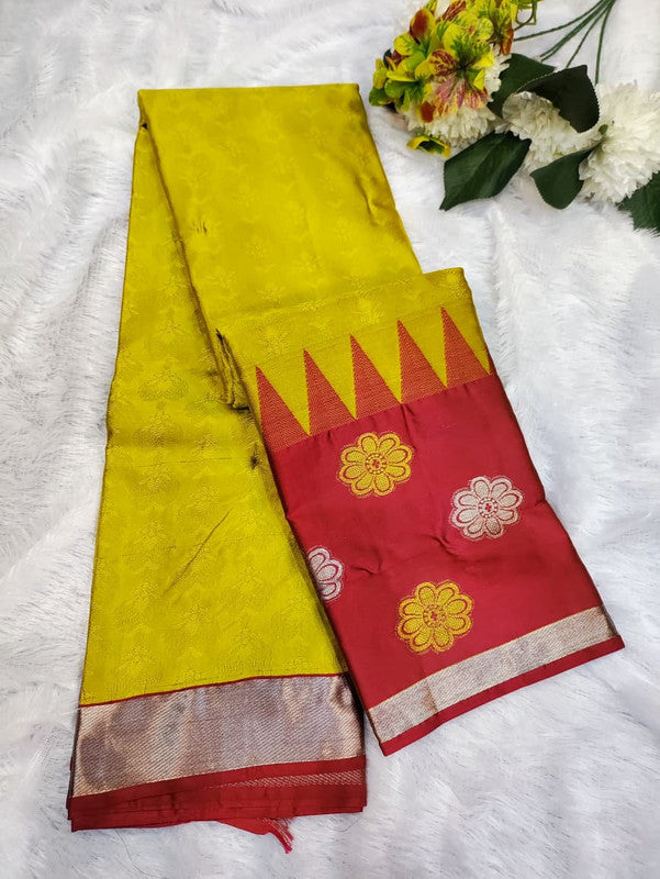 Suba Oviya Pattu Mix Wedding Saree SV33