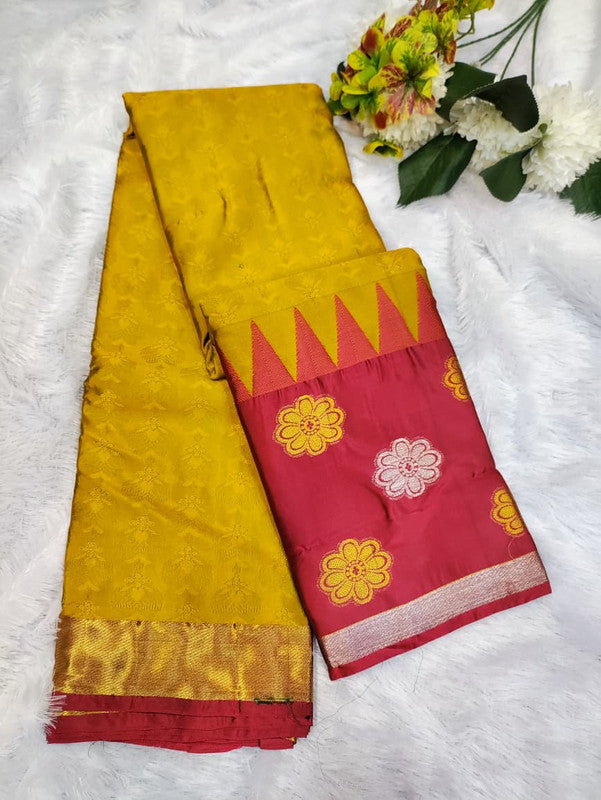 Suba Oviya Pattu Mix Wedding Saree SV43